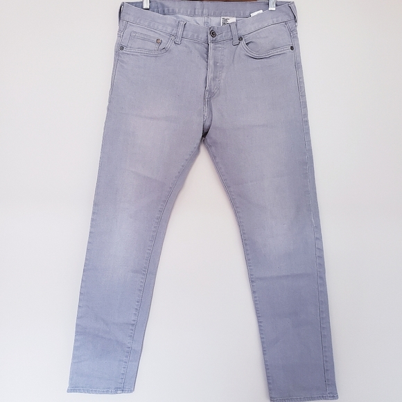 H&M Men's Grey Slim Jeans - Size 33x32 - Picture 3 of 5